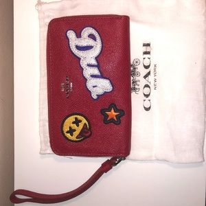 Red Coach wallet